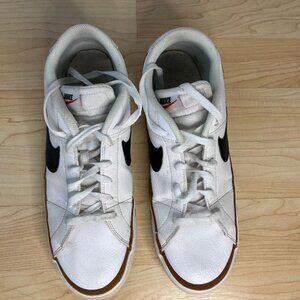 Nike Court Legacy Shoes White/Black-Desert Ochre Men's Size 13 Lace-up Sneaker